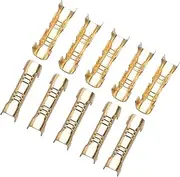 100pcs Brass Crimp Terminals, Pressing Button Quick Wiring Terminals 0.5-1.5mm Square, for Line Connection