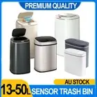 13L 40L 50L Smart Trash Bin Automatic Sensor Bin Stainless Steel Kitchen Slim