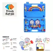 3 Way AC Manifold Gauge Set, HVAC Diagnostic Charging Tool for Auto Household...