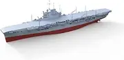 LFC700609S-A 1/700 Military Model Kit Britain Indomitable Aircraft Carriers Full Hull