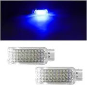 HUVNEXA 2PCS Red Courtesy Door Trunk Footwell Golve Box Light Lamp, for Skoda, for Fabia, for Octavia, for Roomster, for Superb Car Number Plate Light(Blue 2PCS)