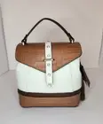 House of Harlow 1960 Purse Backpack Italian Leather Crystal Stud - Brown - NWT