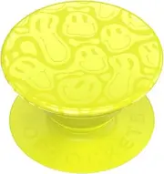PopSockets ​​​​ Phone Grip with Expanding Kickstand - Neon Jolt Yellow Smiley Melt