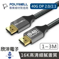 在飛比找樂天市場購物網優惠-※ 欣洋電子 ※ POLYWELL DP影音傳輸線 DP40