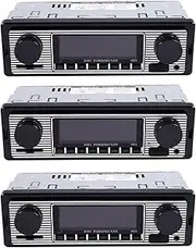 VENEKA 3X Bluetooth Vintage Car Radio MP3 Player Stereo USB AUX Classic Car Stereo Audio