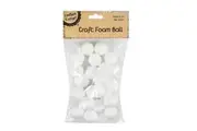24 x Diameter 2.5cm Small White Polystyrene Styrofoam Foam Ball Craft Millinery DIY