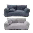 Pet Sofa with Washable Cover Rectangle Anti Skid Base Soft Warm Kennel Bed