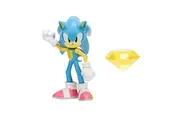 Sonic The Hedgehog 4-Inch Action Figure Modern Sonic with Yellow Chaos Emerald Collectible Toy