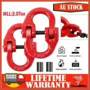 (2 Pack) 7/8mm Hammerlock Chain Connector Joiner Chain 4x4 Chain Link Coupler AU
