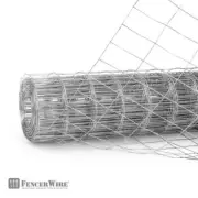 Fencer Wire Welded Wire Fence 5' x 50', Mesh 2" x 4" 14-Gauge Galvanized Steel