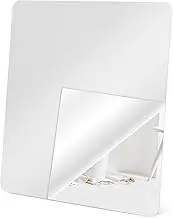 OHPHCALL Mirror Wall Decor Acrylic Mirror Tiles Self Adhesive Soft 40x40cm Square Safety for Bedrooms Safety for Bathrooms