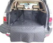 Sunshines Union Nonslip Waterproof Dog Car Cargo Cover Dog Cargo Liner Pet Car SUV Trucks Cargo Liner Seat Cover Protection Mat with Pocket 130x105cm
