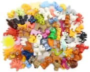 7 NEW MYSTERY LEGO SMALL ANIMAL LOT random dog cat bird turtle crab spider frog