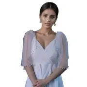 Epaulet Shoulder Pads Tulle Wing for Dance Stage Play Carnivals