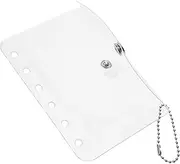 INOOMP Clear Keychain Pouch Transparent Binder Sleeve for Cards Stylish Clear Card Holder with Storage Capacity for Organizing Essentials