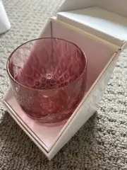 One Of A Kindness Glassybaby March 2023 Candle Holder Maroon LE