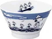 Peanuts SNZ103-351 Snoopy Rice Bowl, 4.7 inches (12 cm), Adooa, Mountain Walking, Blue