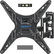 MOUNTUP UL Listed TV Wall Mount, Tilting TV Bracket for Most 26-60 Inch LED LCD OLED Flat/Curved TVs, Low Profile TV Mount Save Spacing - Fits 12" to 16" Stud, Max VESA 400x400mm up to 99 LBS, MU0007