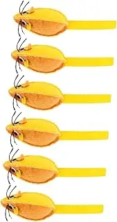 Parliky 6Pcs Interactive Cat Funny Mouse Shaped Treat for Cats Soft Canvas Mice for Active Play Present for Cat Lovers Keeps Cats Engaged and Happy