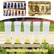 Queen Bee Roller Cages Plastic Beekeeping Rearing Cup Kit Queen Bee Catcher Set