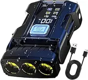 Portable LED Light - High Brightness Waterproof Light | Portable Flashlight with Display, Dustproof Outdoor Gear for Survival, Adventure