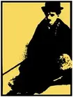 1813.Charles Chaplin's quality Poster.Yellow wall .Home interior design art