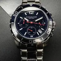 在飛比找momo購物網優惠-【COACH】COACH手錶型號CH00180(寶藍色錶面銀