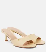 [Gianvito Rossi] Gianvito Rossi Ascent 55 leather mules AU 5 white