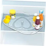 Lazy Susan Turntable Organizer - Fits Most Refrigerators, Rectangle Large
