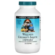Source Naturals, Wellness Children's Immune Chewable™, Berry, 120 Wafers