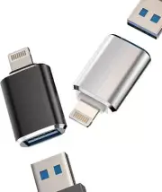 Lightning to USB Iphone OTG Adapter Dongle(2pack)Camera Card Reader Keyboard