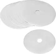 uxcell Tree Mulch Ring 24.4" Nonwoven Tree Protector Mat Plant Cover for Weed Control Round Weed Barrier Silver Tone 8 Pack