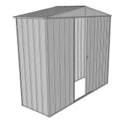 Build-a-Shed 2.3 x 0.8 x 2.3m Front Gable Single Sliding Door Shed - Zinc