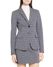 Theory Carissa Plaid Blazer