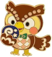[Pinstant] Blathers Owl Animal Crossing 1.25" Enamel Pin Badge, 1.25 Inches, Enamel, enamel