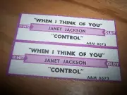 2 Janet Jackson When I Think Of You / Control Jukebox Title Strips