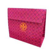 NEW Tory Burch Medium T Logo Gift Box Bag 12" x 10.5"x 5" - Red/Pink