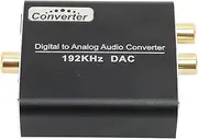Digital to Analog Audio Converter Digital Optical Coax to Analog RCA Audio Adapter for TV for Box for PS3 for PS4