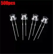 500Pcs Super Bright F5 5Mm Emerald Green Straw Hat Led Light Led Lamp New Ic pt