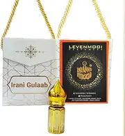 Levenmooi IRANI GULAB ATTAR 12ml Suitable for Daily uses, Occasions & parties long lasting Fragrance roll on Perfume Oil Leak proof available in travel size for unisex with elegant bag