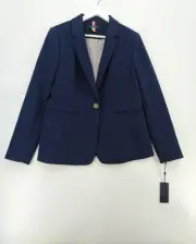 Tommy Hilfiger Women's THFlex Navy Blue Blazer Jacket Size 16