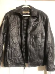 Leather Jacket Logo-Latino Street Wise, Coors Light. NWT. Columbia Jkt SMALL