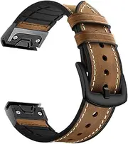 [TIOYW] 26 22mm Watchband For Garmin Fenix 7 7X 6X 6Pro 5X 5 Plus 3HR Enduro Descent Mk2 Quick Release Leather Strap Smartwatch Bracelet