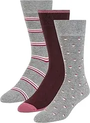 [TED BAKER] Men's 3 Pack Pattern Crew Dress Socks