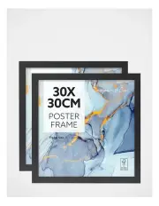 [Cooper & Co] Poster Photo Frames Set of 2 30x30cm in Black