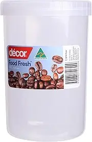Décor Container Screw Top Container, 1L, Clear Large, 1, Piece
