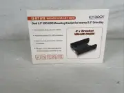 Icy Dock Dual 2.5 to 3.5 HDD SSD Mounting Bracket Adapter for PC Drive Bay