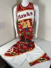 MITCHELL & NESS Men’s Atlanta Hawks Dominique Wilkins Jersey / Short Set Size L