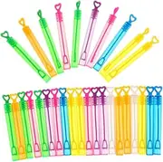Abaodam 30Pcs Cartoon Bubble Wands with Empty Blowing Bubble Bottles Party Favors for Weddings Birthdays and Outdoor Activities