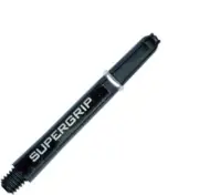 Harrows Supergrip Polycarbonate Dart Shafts With Rings - Black / Silver